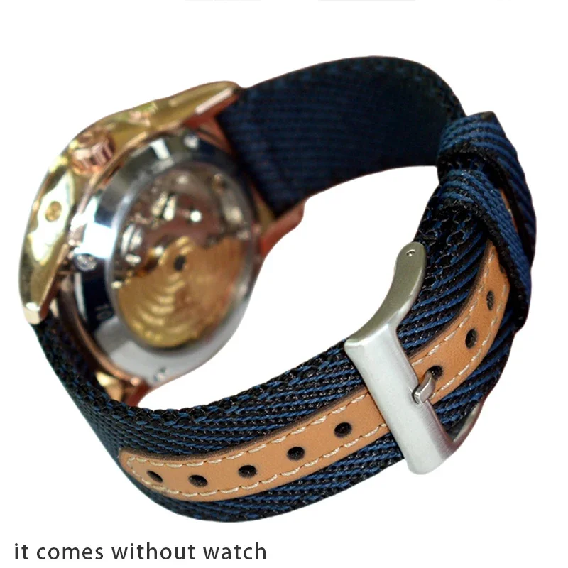 Universal Nylon Leather Woven Quick Release Wristband Strap