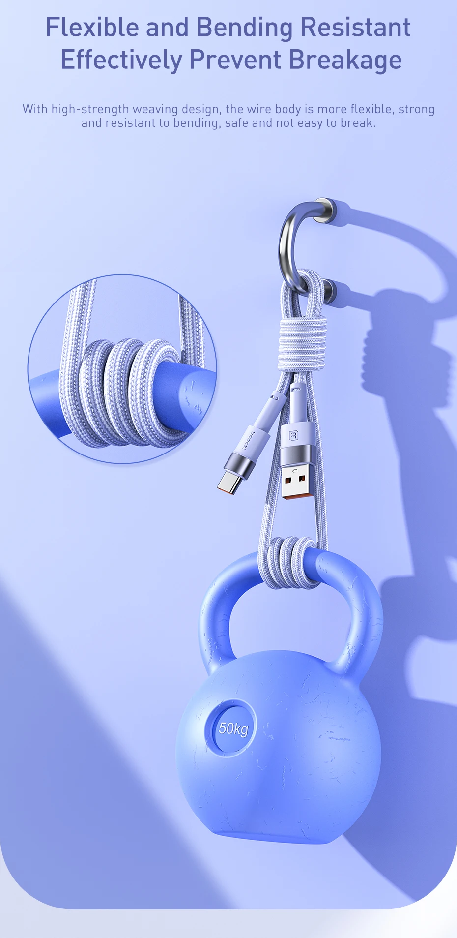Toocki 2er Pack 3a USB C Kabel Typ C für Xiaomi 12t Pro Realme Redmi Note 12 Pro Poco F3 X4 GT Schnell ladekabel Datenkabel Kabel – Detail 3