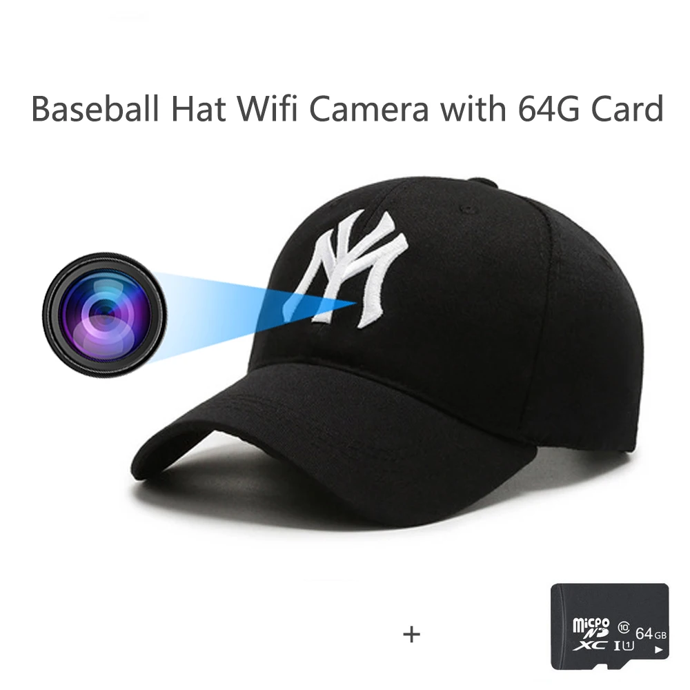 cheap surveillance cameras HD 1080P Wearable Baseball Hat Camera Fashion Baseball Cap Wifi Camera For Outdoors Travel Evidence Recording Remote Monitoring camera system for business