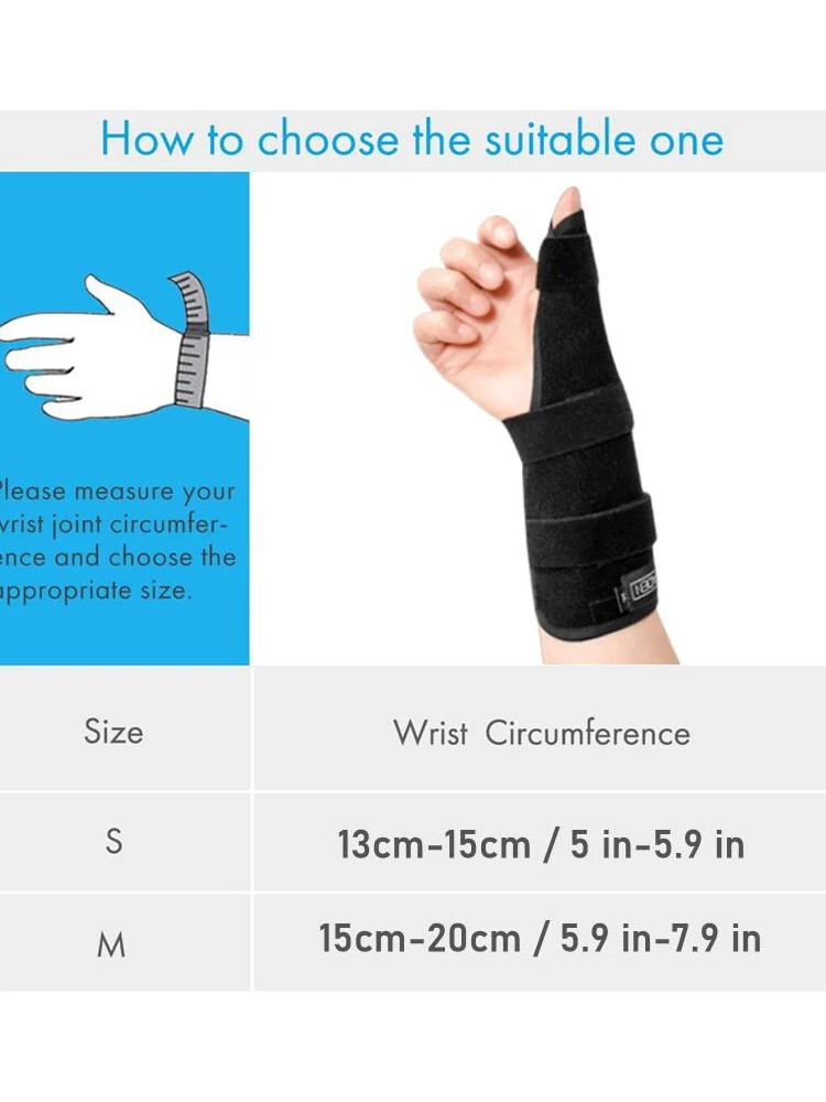 Thumb Support Hand Sprain Tendinitis Wristband CMC Thumb Brace Thumb  Support for Arthritis Wrist Support Lightweight Bandage 1pc - AliExpress