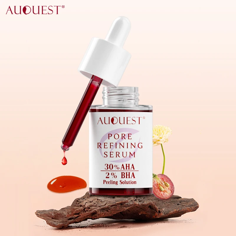 AUQUEST Salicylic Acid Pore Shrinking Face Serum Hyaluronic Acid Oil Control Smoothing Pockmarks Skin Care