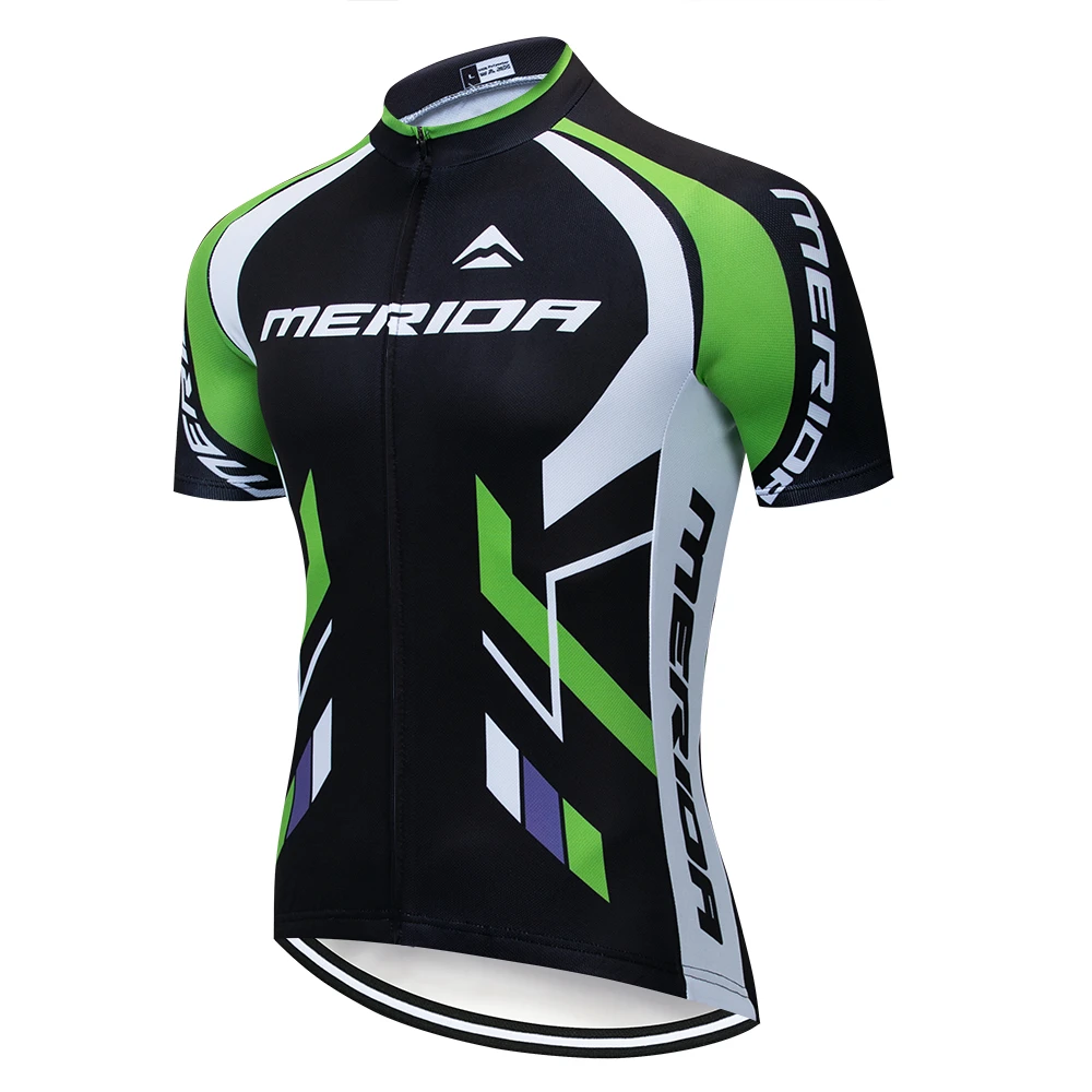 Pro Merida Team Antiuv Cycling Jersey Set Bicycle Clothes Short Sleeve