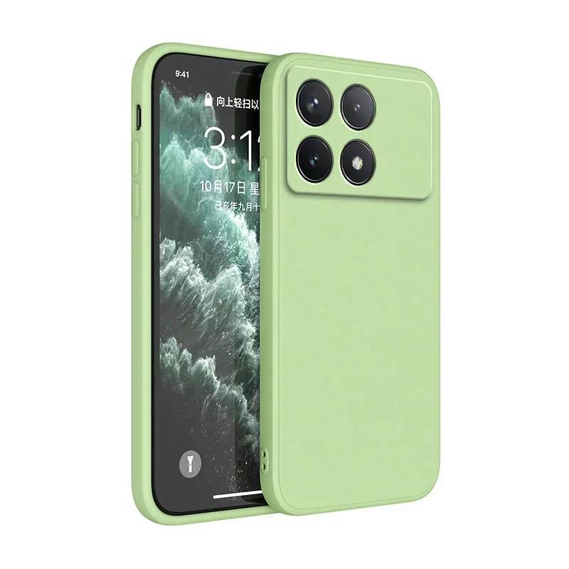 Liquid Silicone Matte TPU Case - Candy Color Camera Lens Full Protection Cover