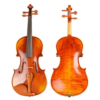 Professional Antique Violin 4/4 Natural Stripes Maple Master Hand-craft Oil Varnishing Violino with Case TONGLING Brand