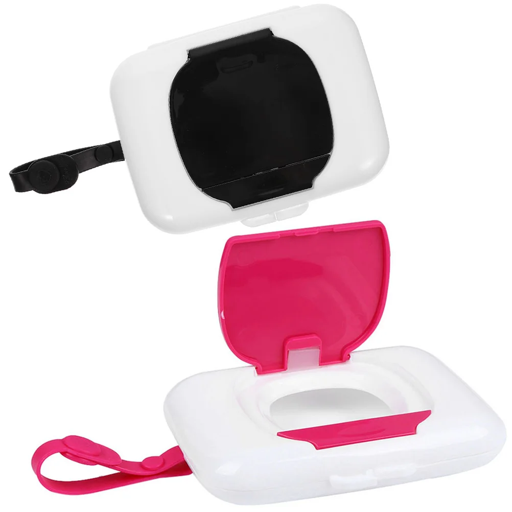 

Wipe Case Dispenser 2Pcak Portable Wet Wipe Infant Wipe Case Holder Baby Wipe Case Refillable Infant