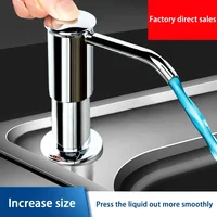 ปั๊มเครื่องจ่ายสบู่เหลวอ่างล้างจานเครื่องจ่ายสบู่เหลวในห้องครัวขวดเครื่องจ่ายสบู่เหลวแรงดันเครื่องมือทำความสะอาดห้องครัว 4