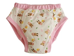 Adult printed pink teddy trainning pant/Adult baby brief with padding inside/ABDL trainning pants/adult trainning pant/abdl pant