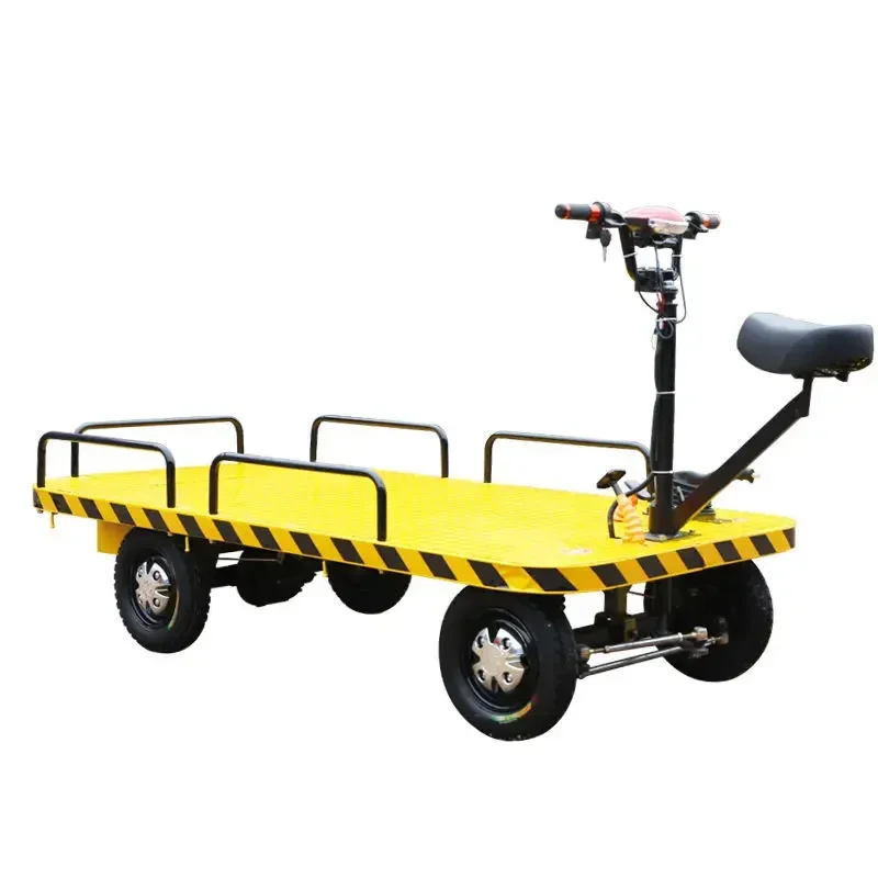 Large size 1000kg flat electric trolley cart for short-distance transportation of goods