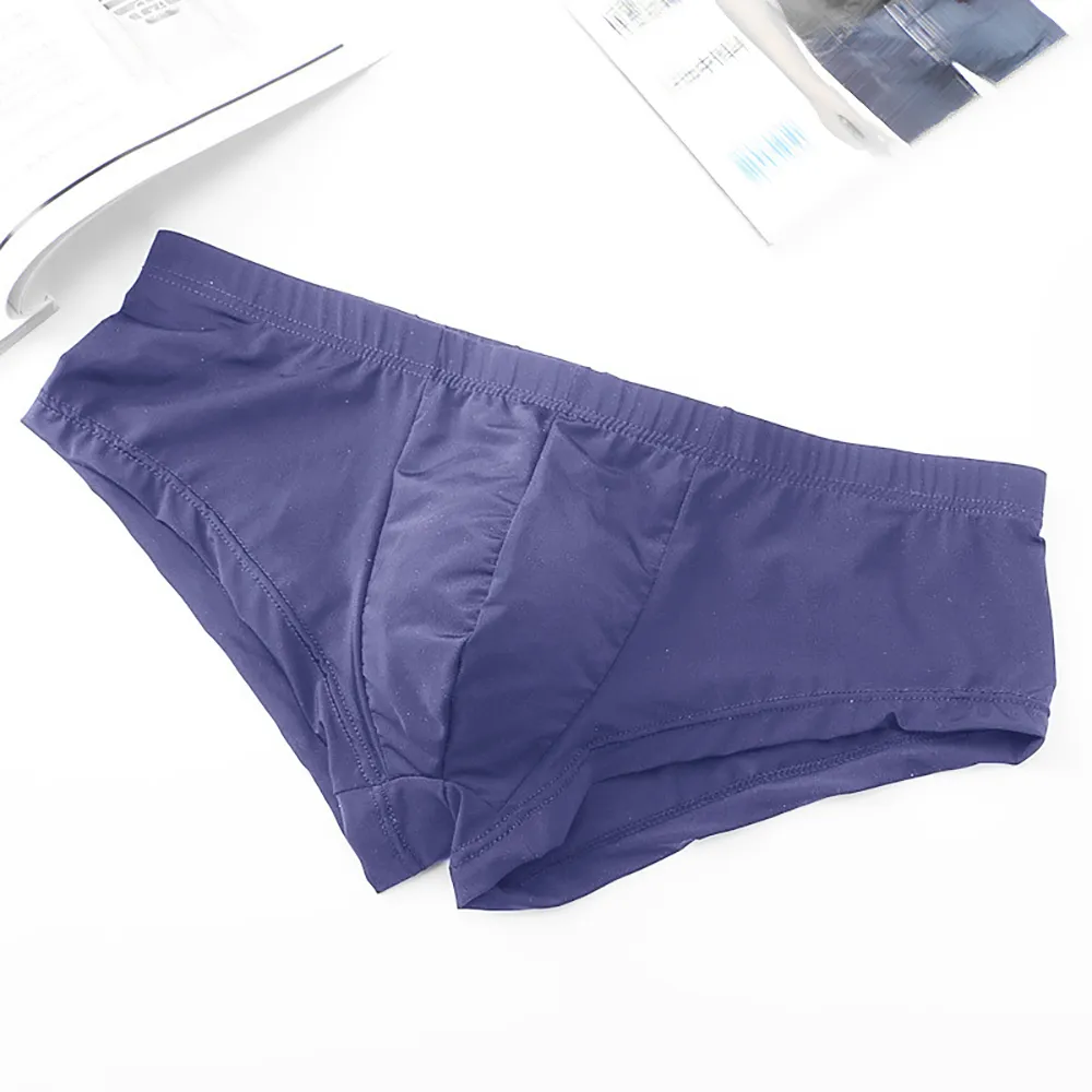 Men-Trunks-Ice-Silk-Underwear-Low-Waist-Boxer-Ultrashort-Ultra-thin ...