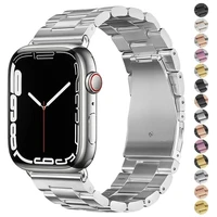 Stainless Steel Strap For Apple Watch Band 45mm Ultra 49mm 41mm 40mm 44 38mm Strap Metal Bracelet For Iwatch Series 10 46mm 42mm