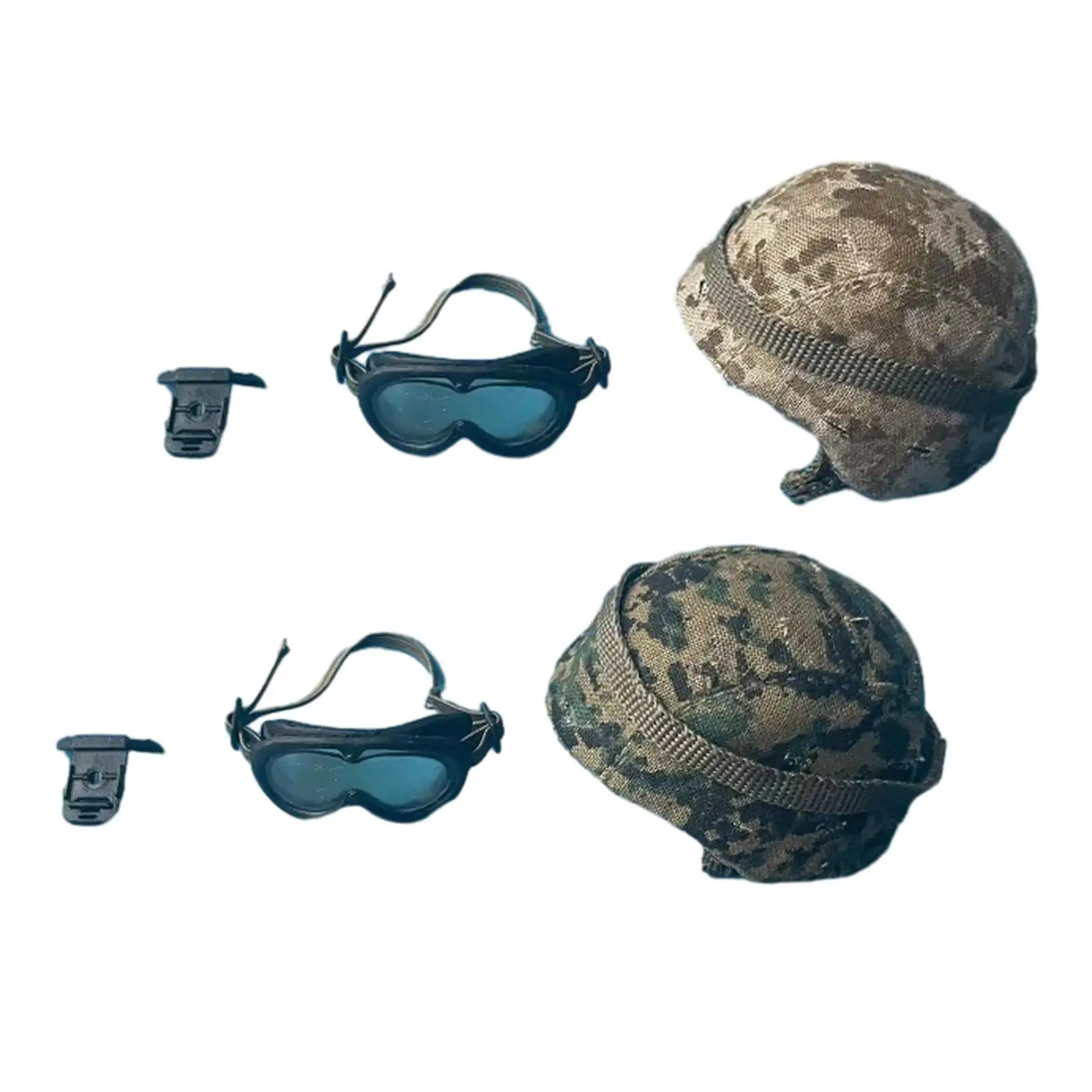 

1:6 Scale Male Solider Figure Hats Fashion Retro Goggles Miniature Costume Headgear for 12'' inch Soldier Figures Accessories