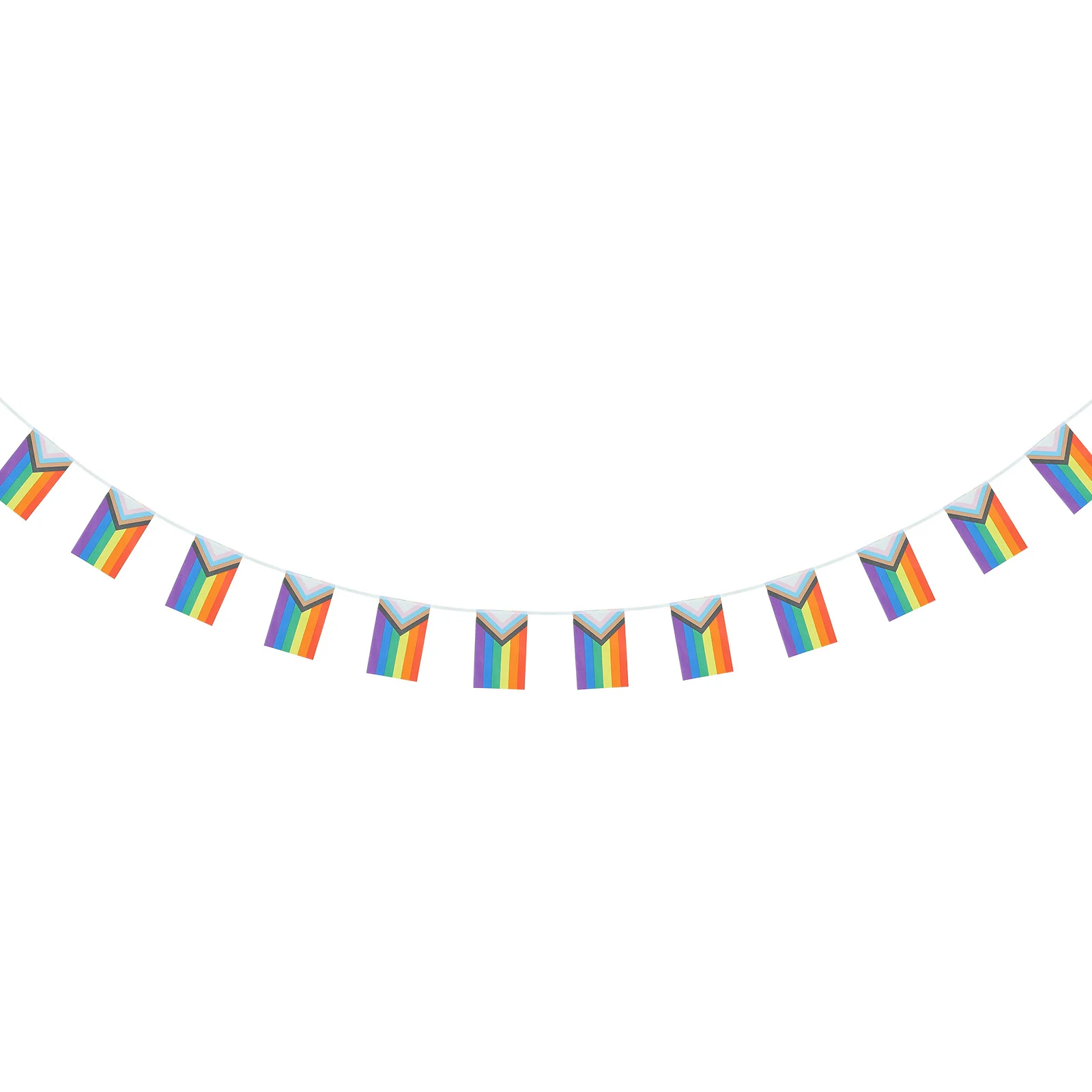 Pride Flag Banner Rainbowflags Bunting Progress String Gay Parade Garland Party Q Pennant Decorations Lesbian Supplies