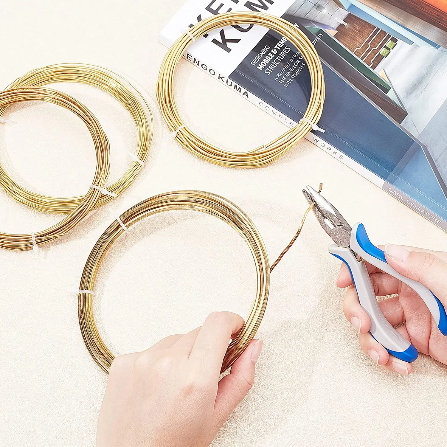 Filo Di Rame Per Gioielli 60m - Argento 0.4mm Per Artigianato E Design - Foto 3