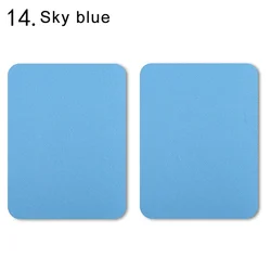 Set of 4 Multi-Colored Iron-On Fabric Patches for Clothing Repair and Decoration (14 sky blue 4Pcs)