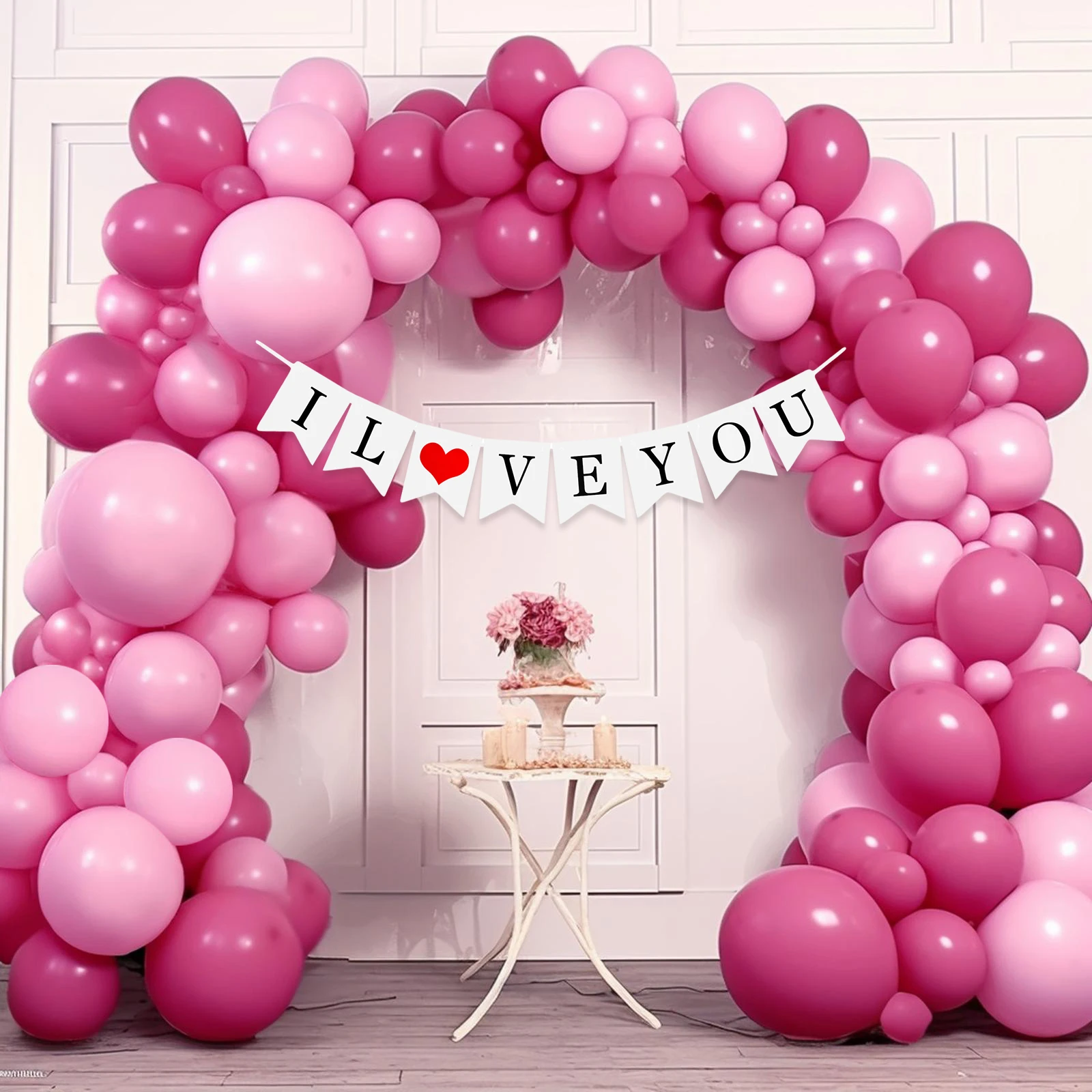 

128pcs Set For Birthday Party Birthday Balloons Banners Customize Latex Balloon Letter Banner Hanging Swirl Decorations