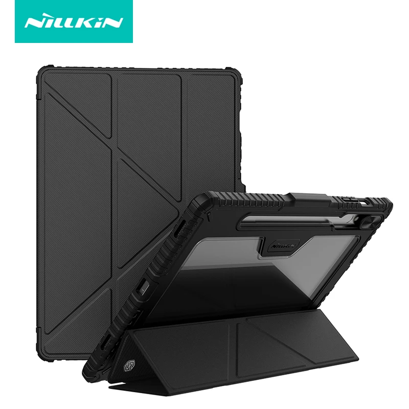 Capa de Couro Nillkin Bumper para Samsung Galaxy Tab Pro Multi-ângulo Dobrável Smart Flip Tablet Capa s9 Plus