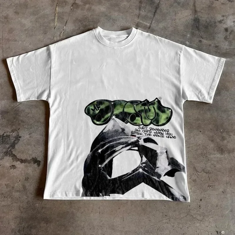 Sopula Vintage The Illest Villain Mf Doom Graphic Casual Street Basketball T-Shirt Harajuku Oversized T Shirt Graphic T Shirts 3