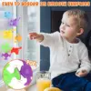 Suction Cup Toys 27 PCS Silicone Suction Bath Toys Travel Toys Window Toy for Kids Sensory Toys with Dinosaur Eggshell Storage 3