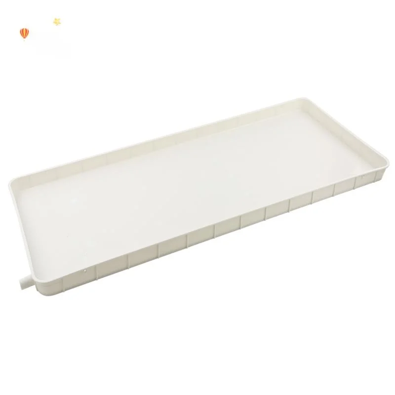 Rectangular Plastic Tray with Drainage Plant Pot Bot Support Condensation Water ching Tray Long Narrow Flower Pot Tray