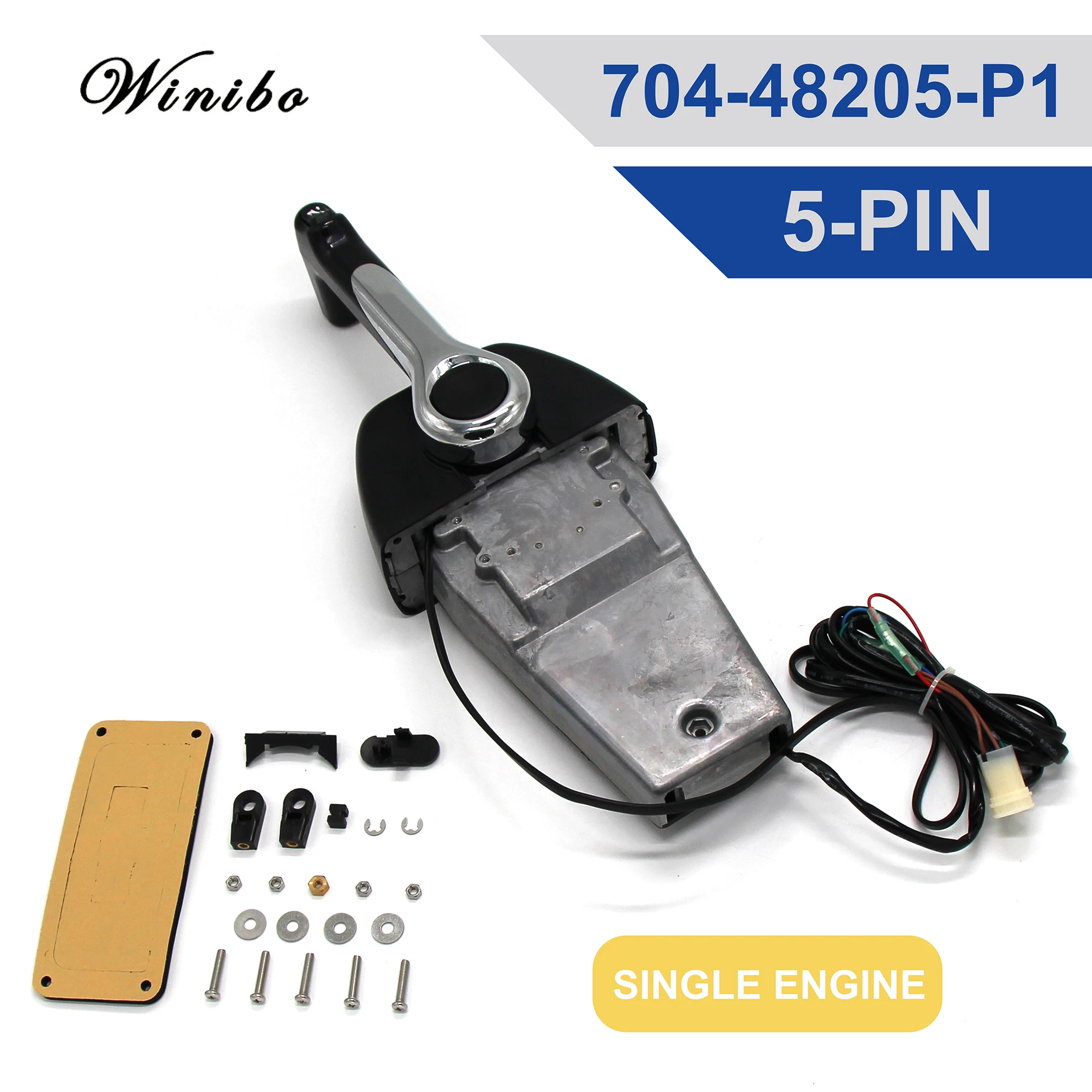 Outboard Single Engine Remote Control Box Suitable For Yamaha 70448205 With Tilt Switch