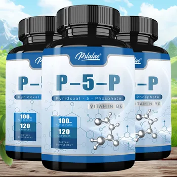 Pyridoxal-5-Phosphate (Vitamin B6) - Energy, Nervous System Support and Red Blood Cell Growth - 120 Capsules