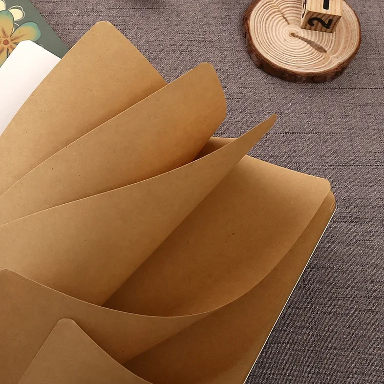 Journamm 24sheets Kraft Paper Craft Notebook for Junk Journal Planner Creative Collage DIY Scrapbook School Stationery Supplies 2