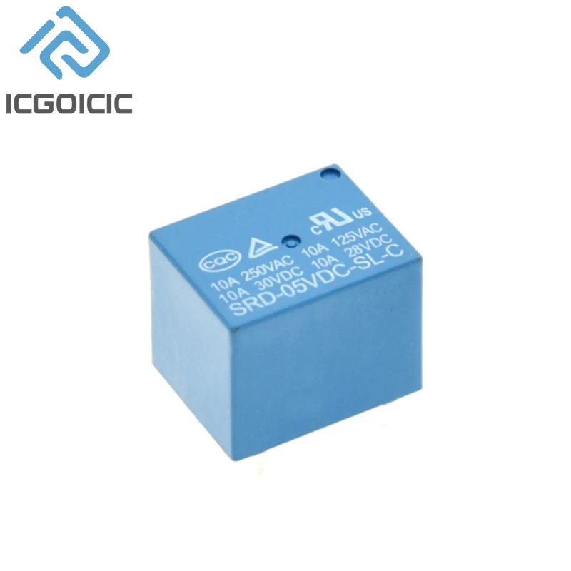 High-Quality 5PCS Relay Set with 5 Pins (5V/12V/24V)