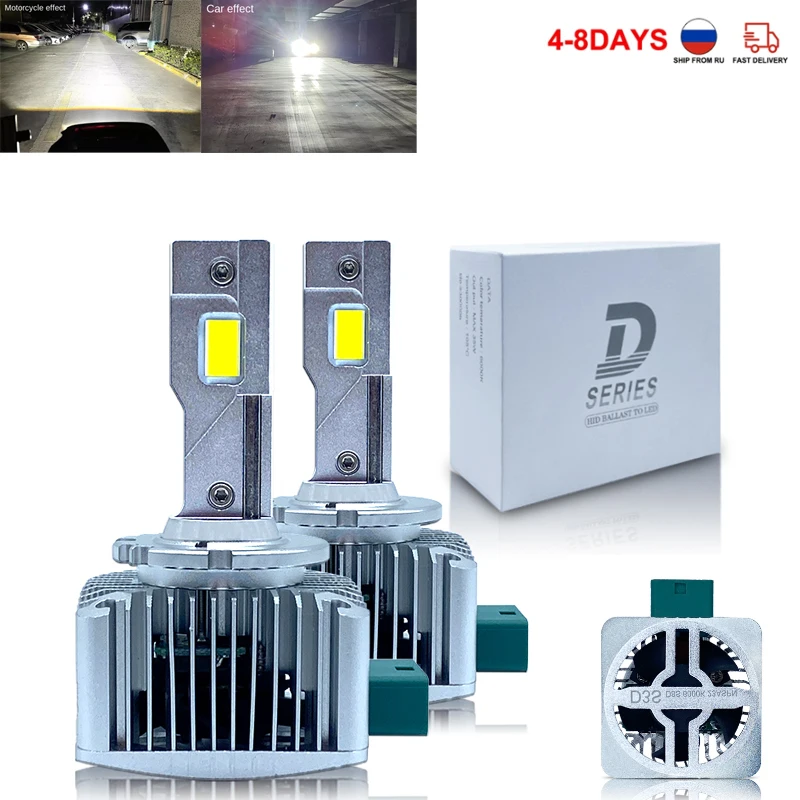 Led Headlight D1r D1s D2s D2r D3s D3r D4s D5s D8s Hid Light Replacement  Xenon Bulb Super Bright Ip68 With Canbus D Series Bulb - Car Headlight  Bulbs(led) - AliExpress