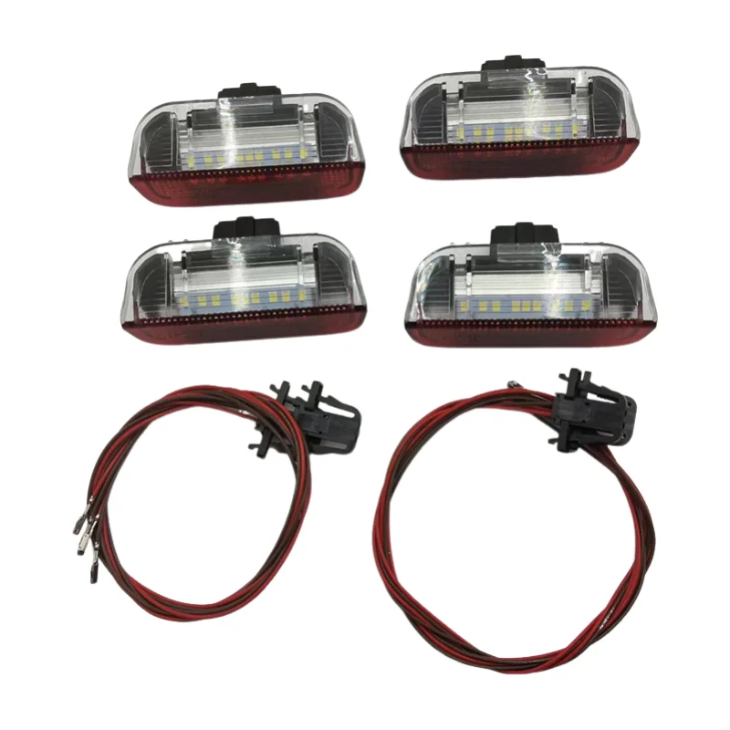 2 pezzi senza errori LED targa auto 18SMD LED luce targa 6000K bianco per Touran per Passat T5 per Multivan MK5  34