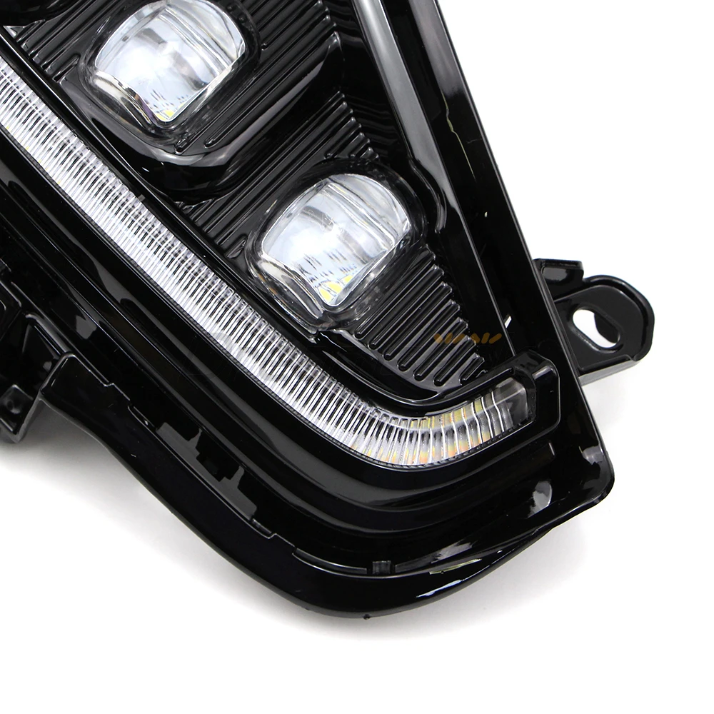 2 Color For Toyota RAV4 XA50 2019 2020 2021 2022 2023 LED DRL Daytime Running Light Driving Fog Lamp With Turn Signal Lamp