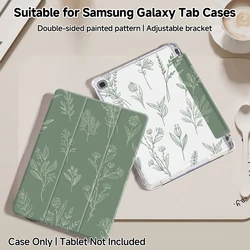 Tri - Fold Double - Sided Painted Tablet Case, 11 - 12.4 Inch - Tab A7 10.4inch (MULTI)