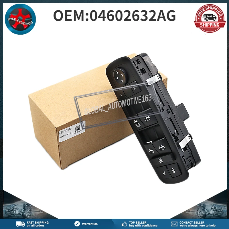 Front Left Power Master Window Switch 04602632Ag For Dodge Nitro Journey Grand Caravan Jeep Liberty Chrysler Town & Country