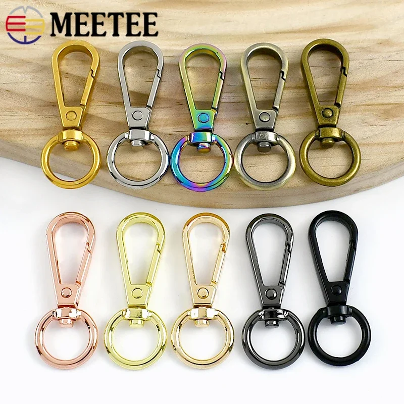 Multi-Pack Metal Swivel Lobster Snap Hooks