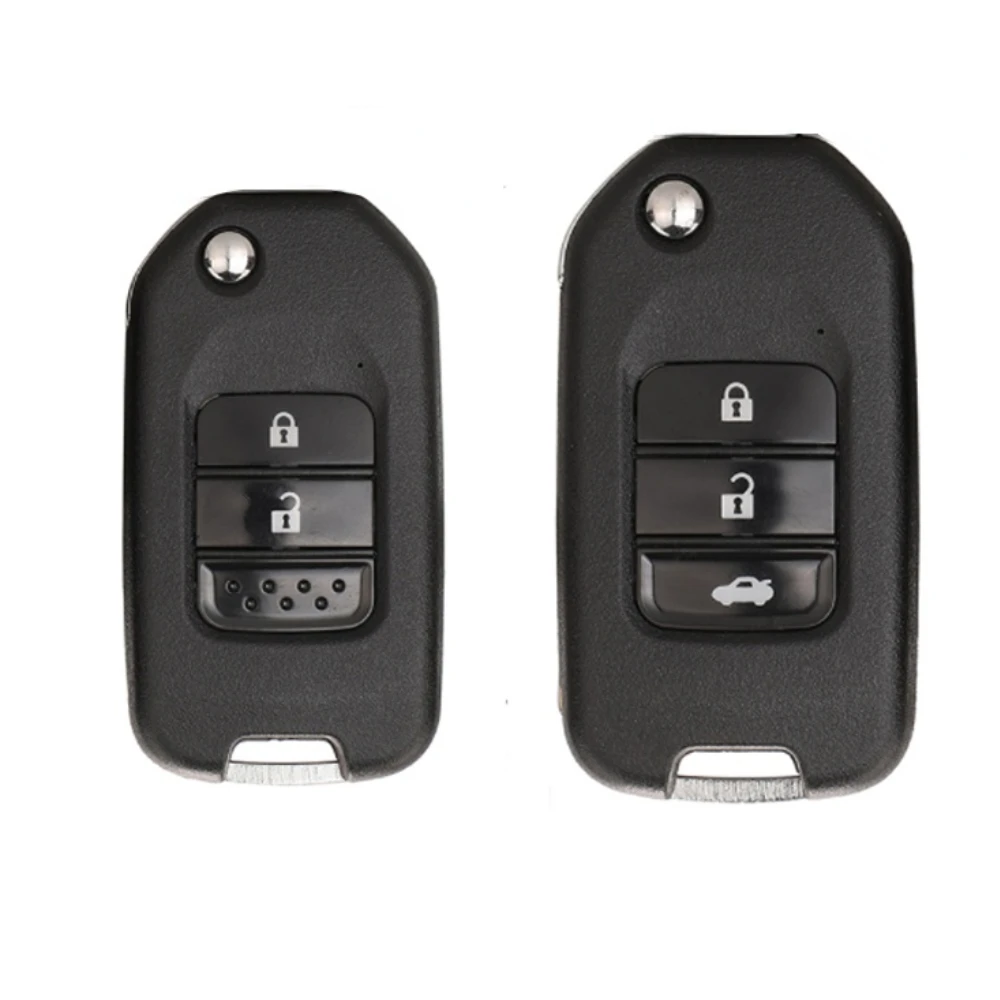 2/3 Buttons Flip Remote Key Shell for Honda FIT XRV VEZEL CITY JAZZ CIVIC HRV Folding Key Case Fob Car Accessories with Logo