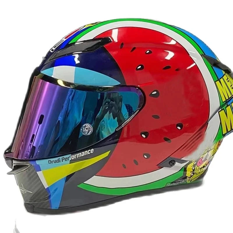 

Watermelon Pizza GPRR Helmet Motocross Motobike Big Spoiler Helmet Riding Full Face Motorcycle Helmet Casco Capacete