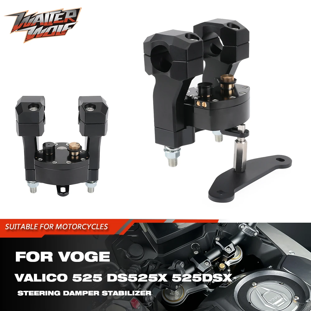 Ds525X Stabilizzatore Ammortizzatore Sterzo Per Voge Dsx525 525Dsx 525 Dsx Valico 525 2023 2024 Staffa Riser Manubrio Di Sicurezza Inversa