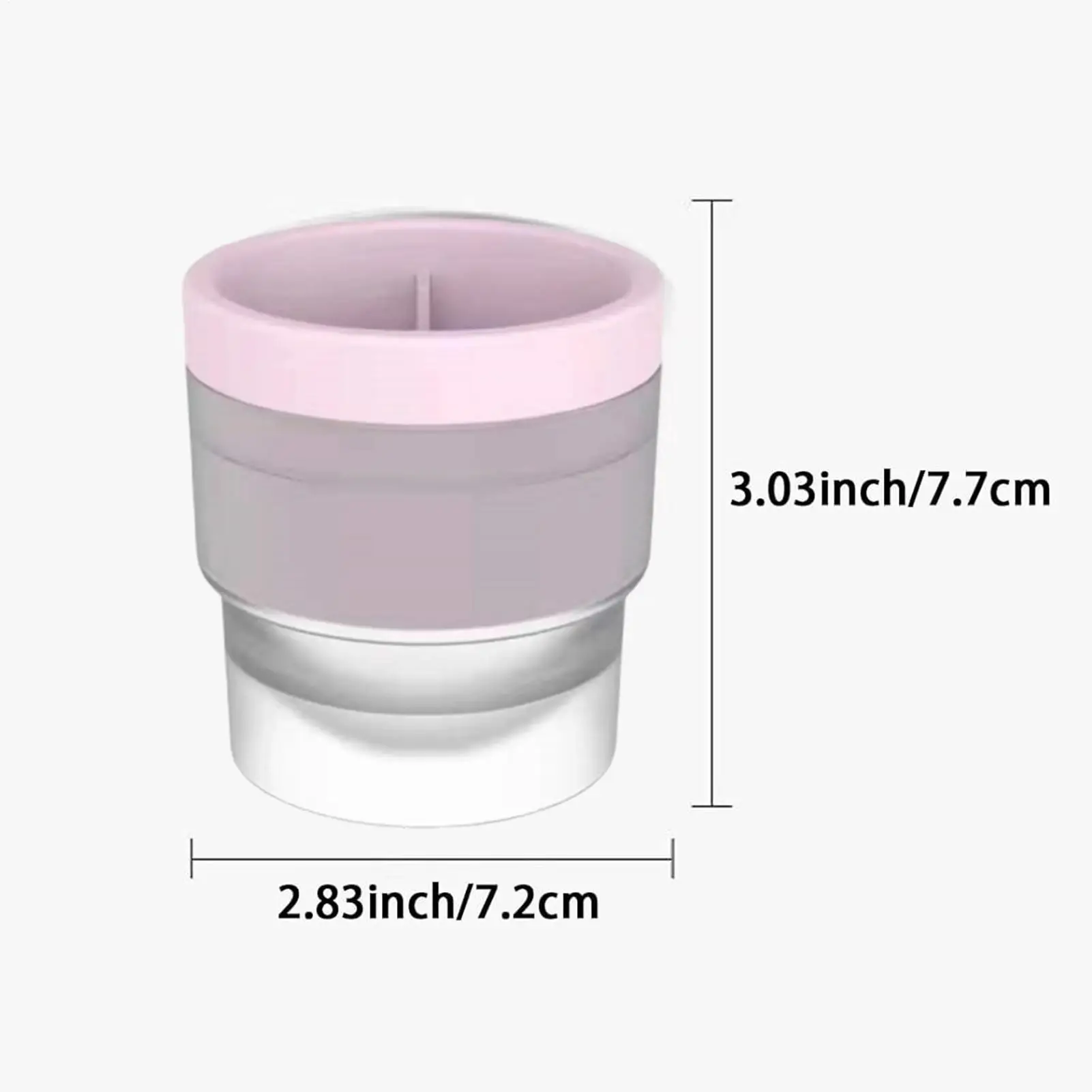 Ice Sphere Mold Non-Stick Round Cube Mold Silicone Whiskey Mould 4 Pieces For Cocktail Drink Wine Kitchen Home Celebration