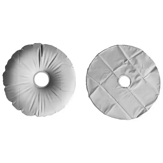 Napműves Napfény Alap Homokzsák Víztömeg -Esernyő Alapcsöves Szerszámok Kerek Hordozható Kiegészítők Teraszos Tengerparti Pvc Szürke - Image 6