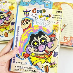 Deluxe Crayon Shin - chan A5 Leather Notebook - Full - Color Anime Design Diary Gift (H - 1pcs)