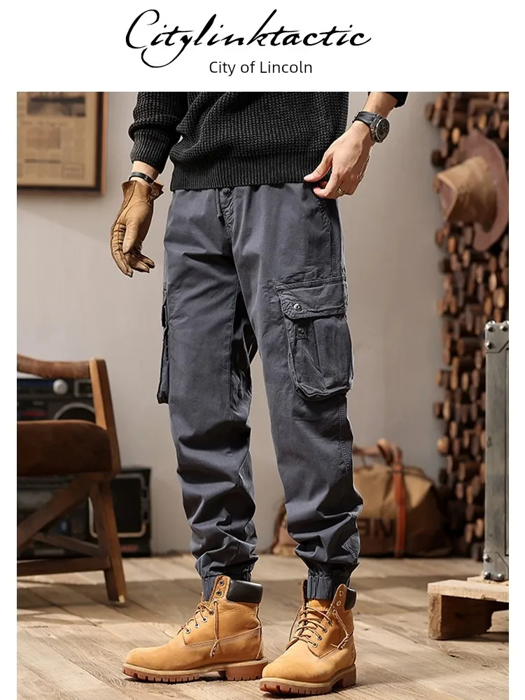 

Citylink TacTic Casual Straight Leg Cropped Pants In Spring 2024, New Slim Fitting Leggings For Men