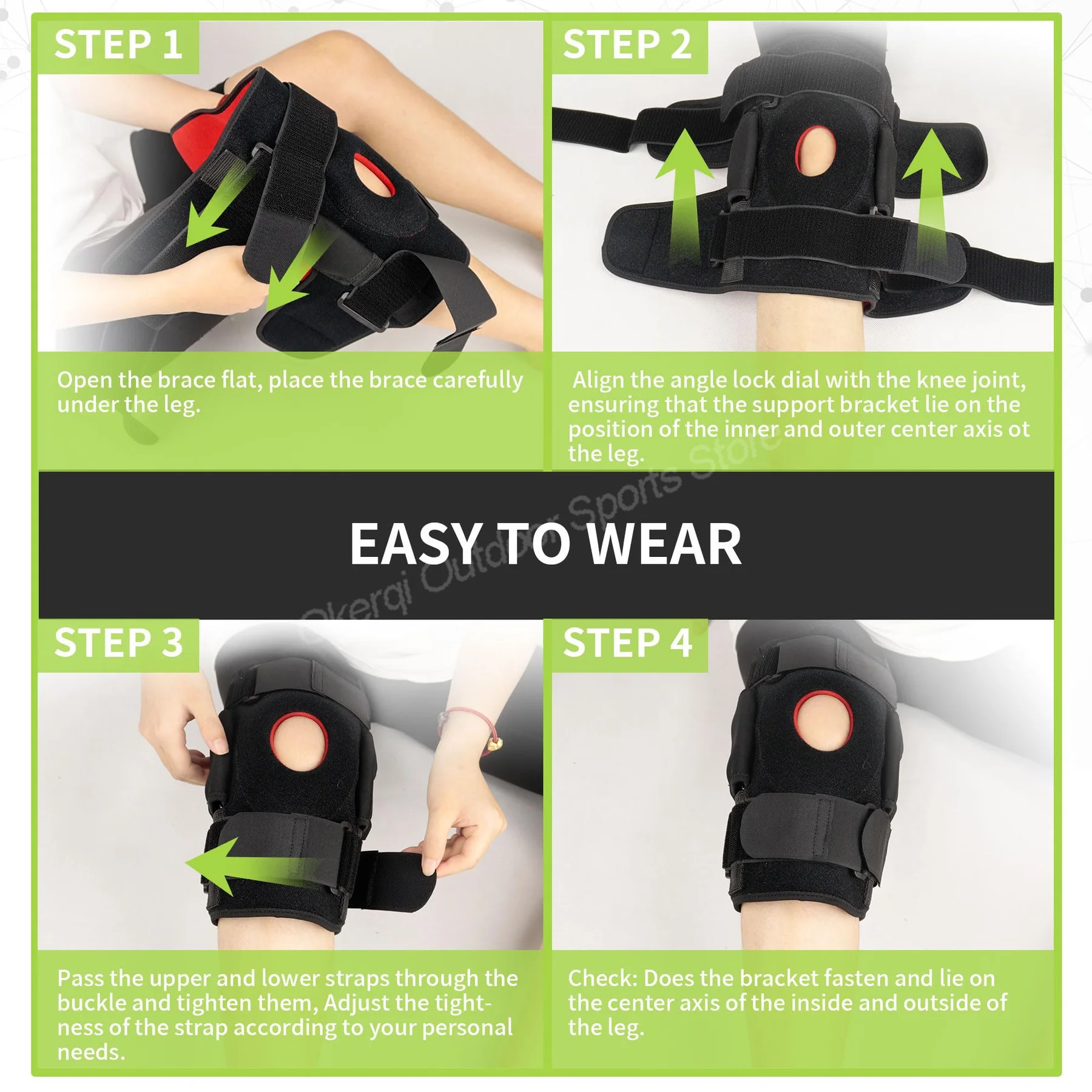Knee Pads Orthopedic Knee Brace Joint Protector Sports Support Joint Pain L-XXL Plus Size EVA 1Pc