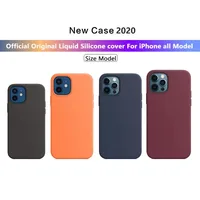 Coque de luxe officielle en Silicone pour iPhone, étui Original pour 11, 12, 13 Pro Max, Apple, 14 Plus, 7, 8, SE, X, Xs, XR