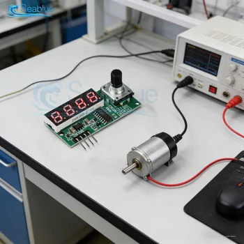 Modulo Generatore di Segnale PWM DC 3.3V-30V 1Hz-5MHz con Frequenza Regolabile e Rapporto di Lavoro 0.1%-99.9% per Controllo Velocità Motore Fai-da-te