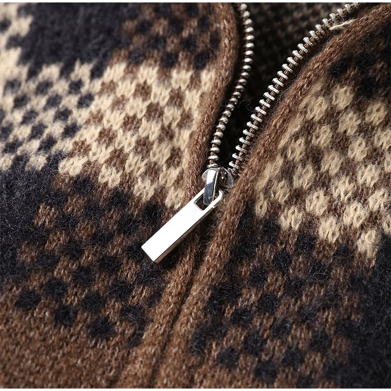 Description Picture 3 of itemPlaid Jacket Woman Coat Single Breasted Office Lapel Pocket Casual Thicken Top Ladies Spring High Street Warm Streetwear 2025