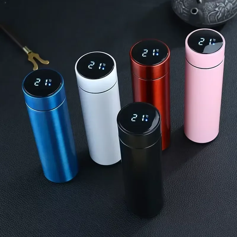 500ml Stainless Steel Thermos Bottle Digital Temperature Display LED Intelligent Temperature Measurement Cup Vacuum Flask Thermal Mug Stainless Steel Thermos Bottle Thermal Water Bottle Stainless Steel Water Bottle Stainless Steel Cup Stainless Steel Thermos Cup Stainless Steel Thermal Container