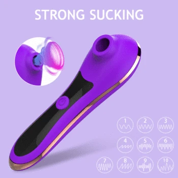 Sucking Vibrator Sex Toy for Women Vibrating Nipple Sucker Oral Clitoris Stimulator Sex Suction Vibrators Female Adults Product 2