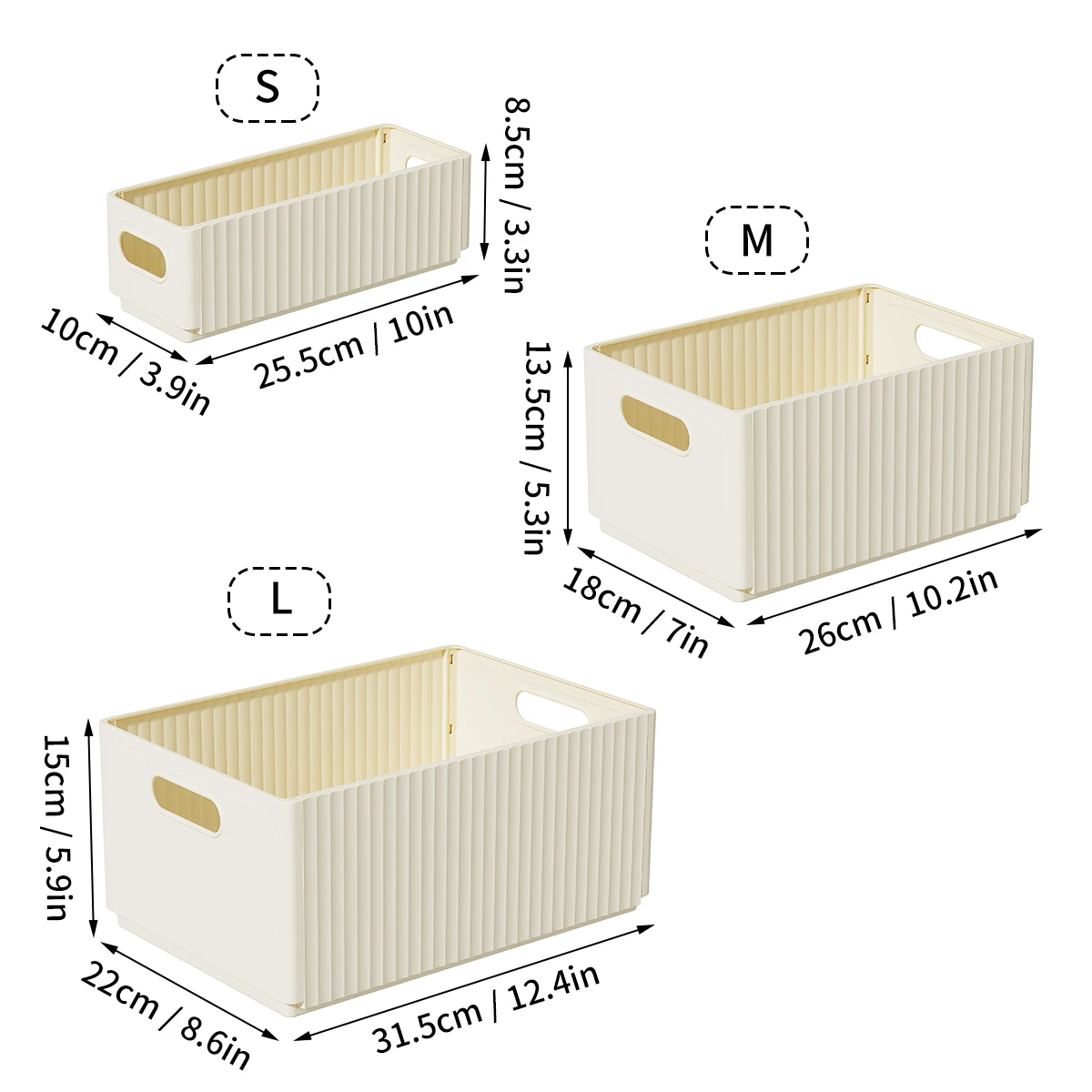 Beige 3pcs