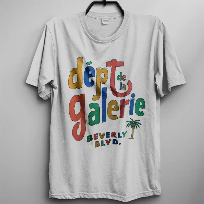 Dept De La Galerie Cafe Beverly New White T-Shirt