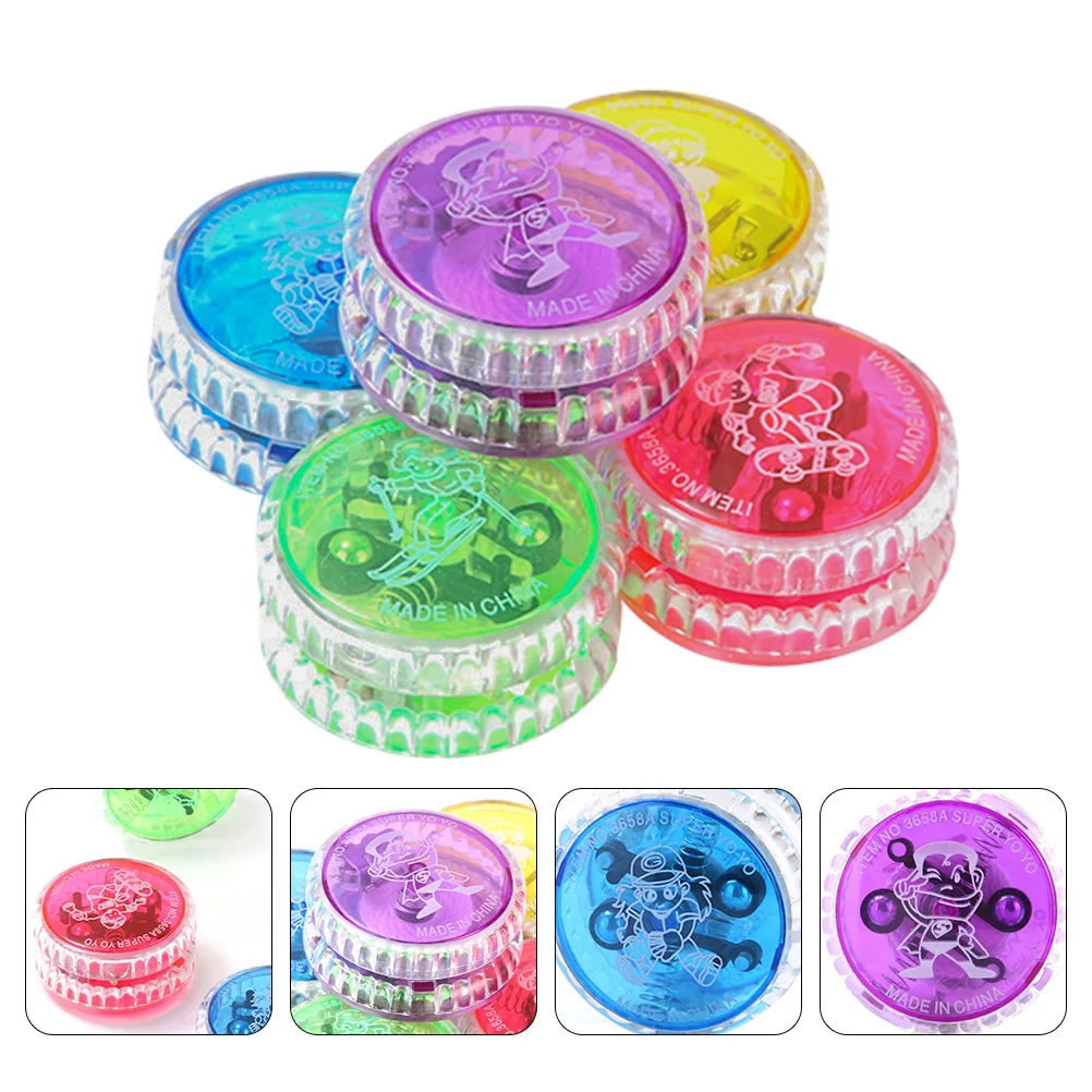 5 Pcs Glow Toys Birthday Gift Professional Yoyo Kids Toy Yoyo Boys Kids