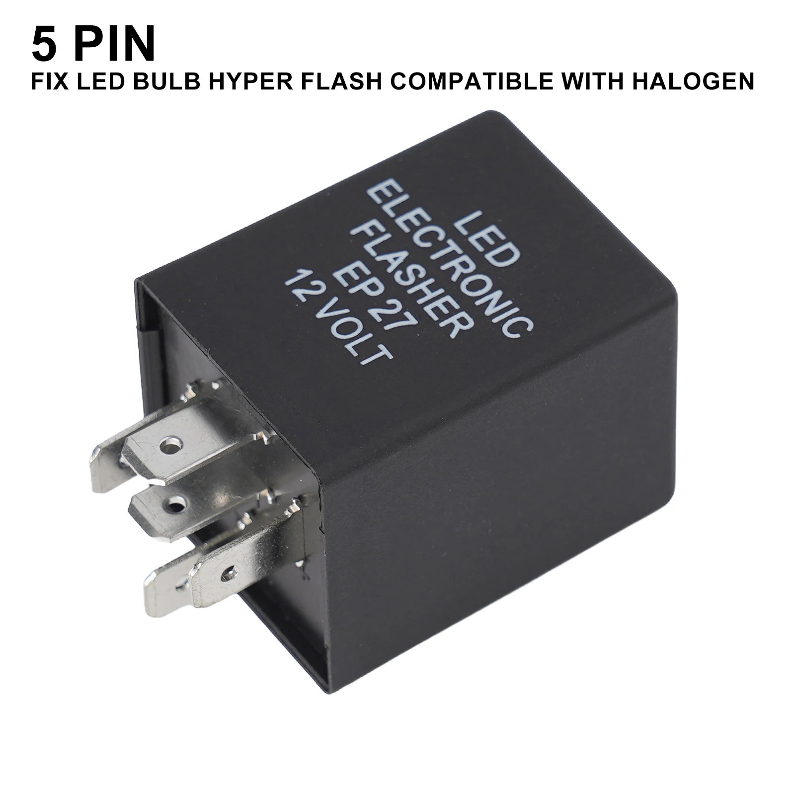 1pc Car Steering Double Flashing LED Light Flashing Relay For Fixing Turn Signal Hyper Blinker Issue Easy To Install
